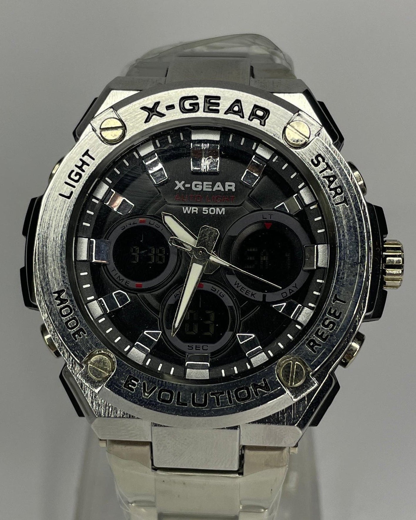 X-Gear Silver Chroma Watch