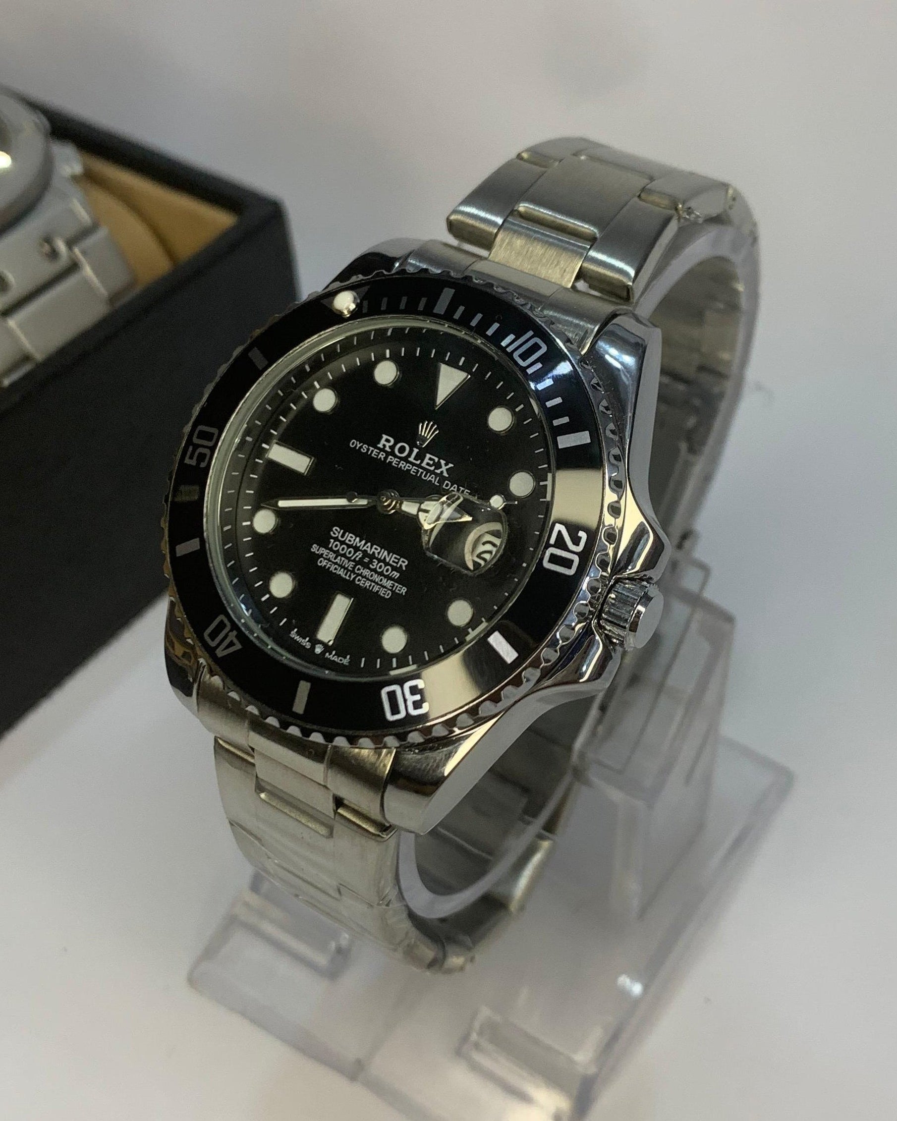 Rolex Silver Diver Watch