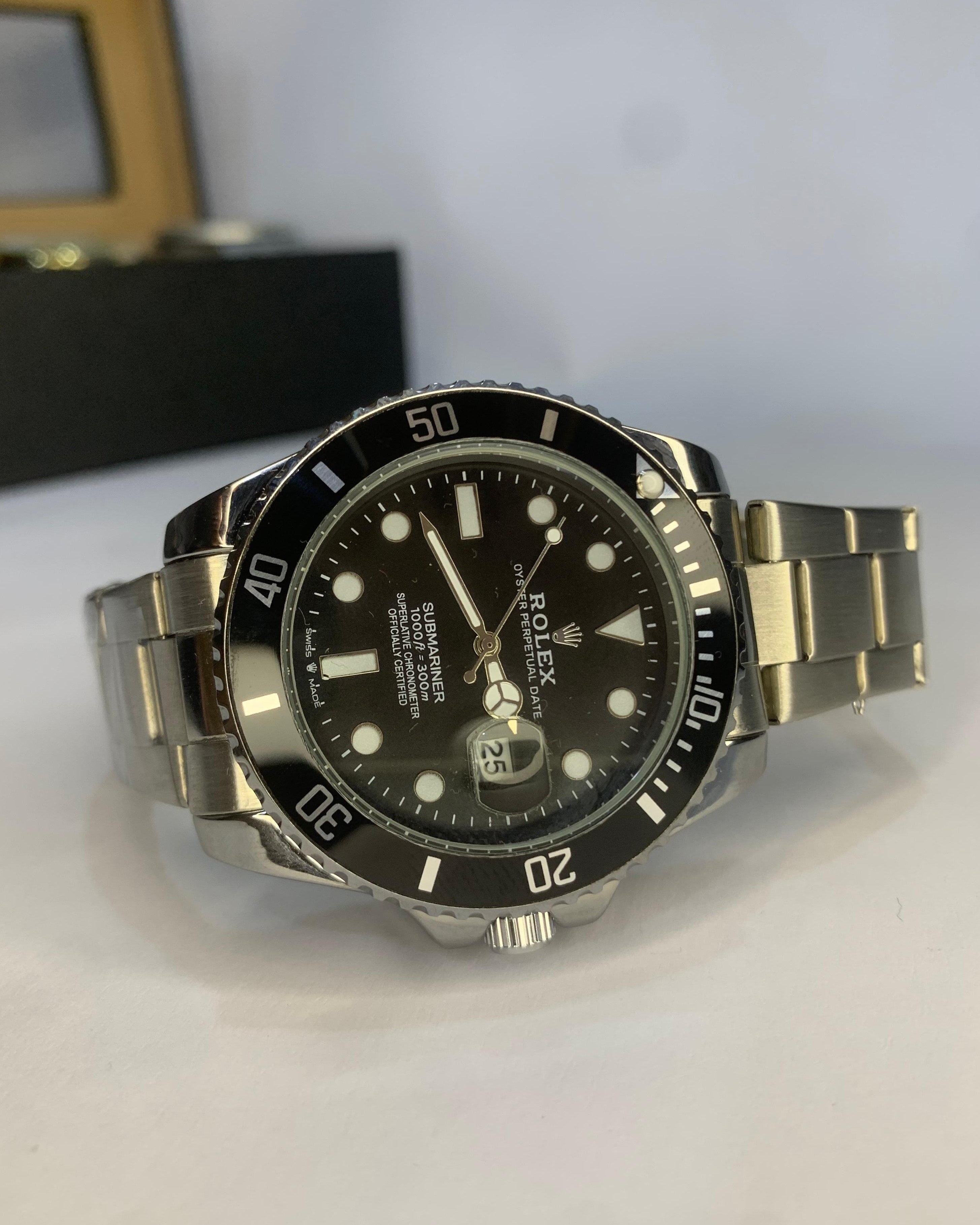 Rolex Silver Diver Watch