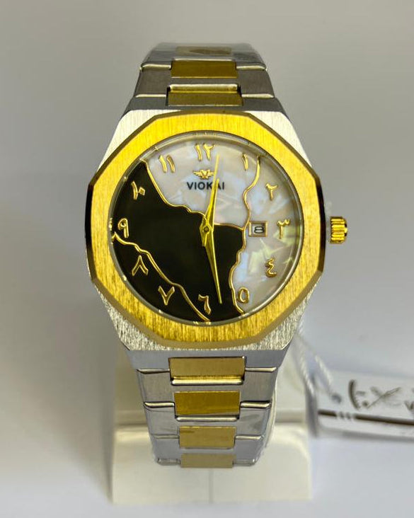 Dual-Tone Arabic Dial Watch